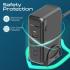 Promate GaNPort-140W Super-Speed GaNFast Charging Station with Power Delivery 3.1 & Quick Charge 3.0, Adaptive Fast Charging, Safety Protection, AC Power Cord, Black